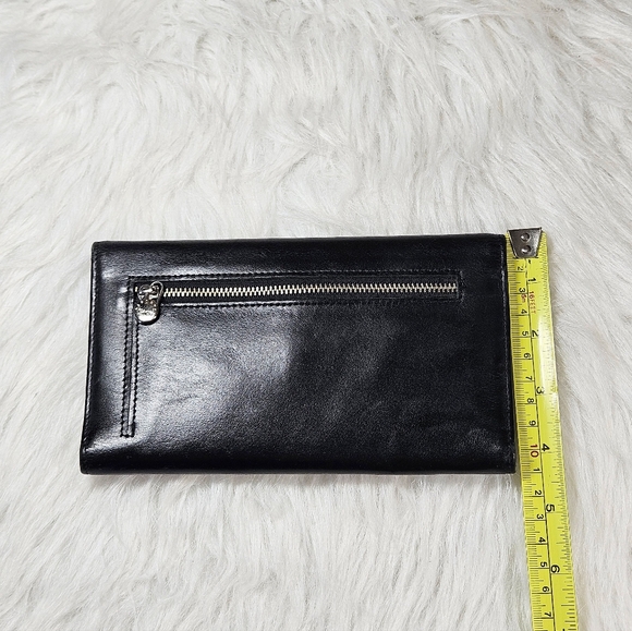 Vintage SPORTSCOACH Black Leather Wallet With Checkbook - Picture 3 of 8